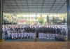 Siswa, Guru, dan Karyawan SMAN 1 Pare Khidmat Peringati Hari Lahir Pancasila di GOR SMANSA